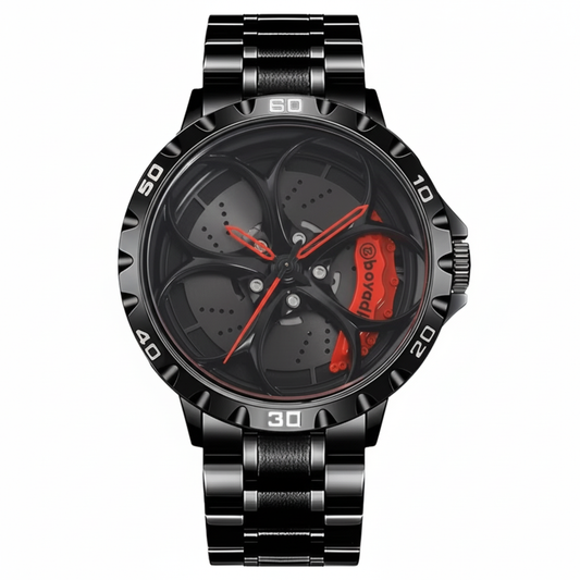 Red watch studio shot