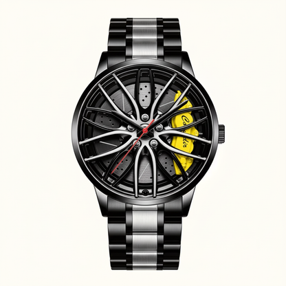 Yellow watch studio shot